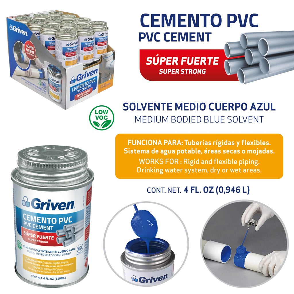 Cement PVC - 4oz #A367-PCG-4OZ [96]