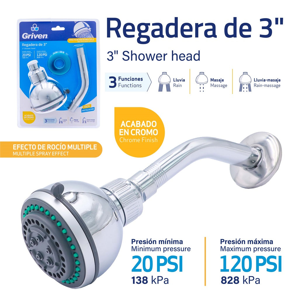 Shower Head - 3" #A367-R508 [24]