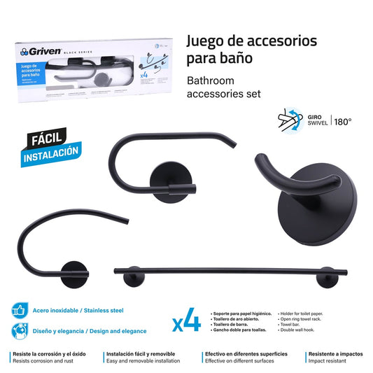 Bathroom Set - 4pc #A367-SH60200-FBS [10]