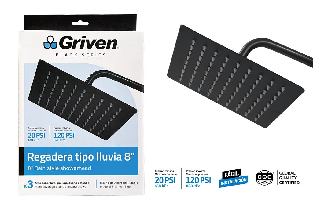 Shower Head - 8" #A367-SHB-4 [12]