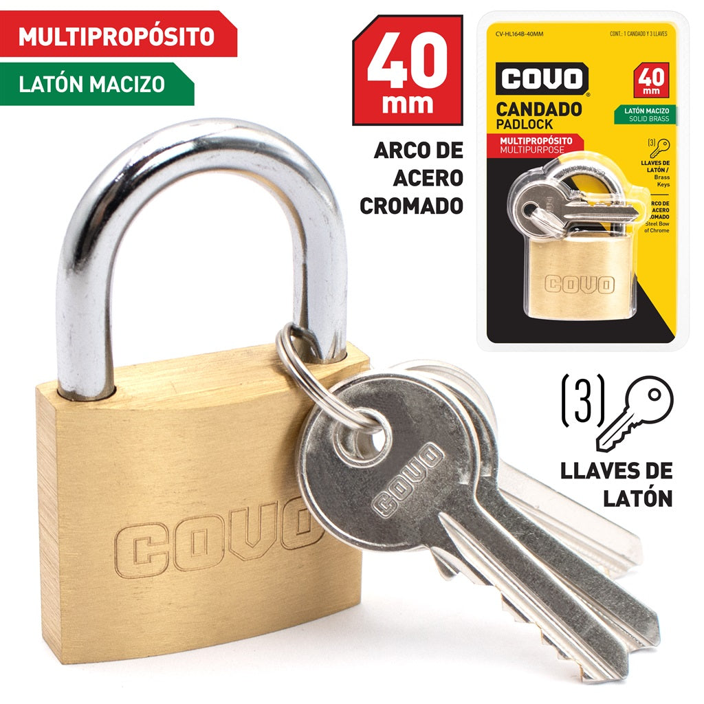 Padlock 40mm #CV-HL164B-40MM [60]