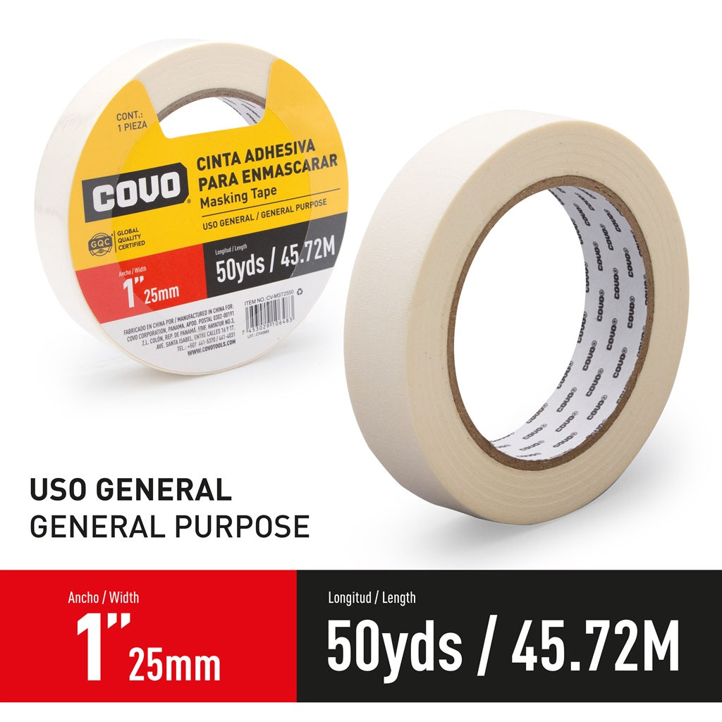 Tape - Masking 1" #CV-MST2550 [12/72]