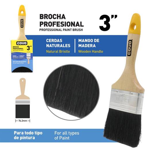 Paint Brush - 3" #CV-PRW-3B [12/180]