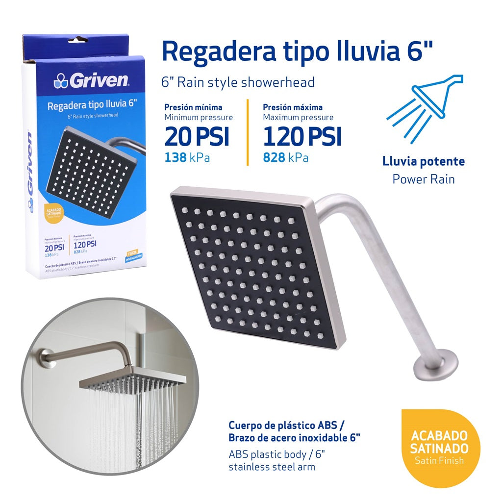 Shower Head - 6" #GV-SHS-A6 [12]