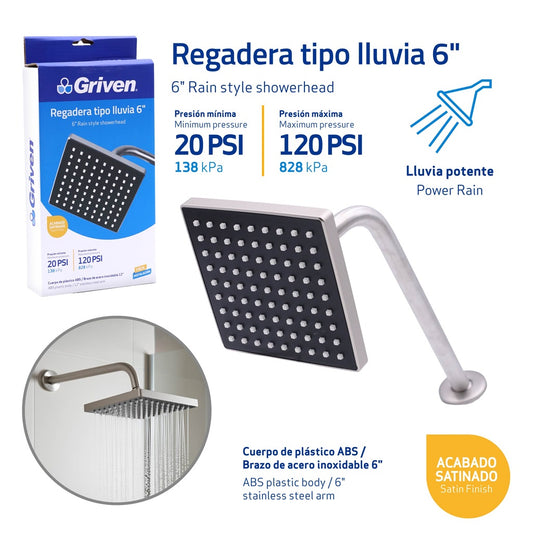 Shower Head - 6" #GV-SHS-A6 [12]