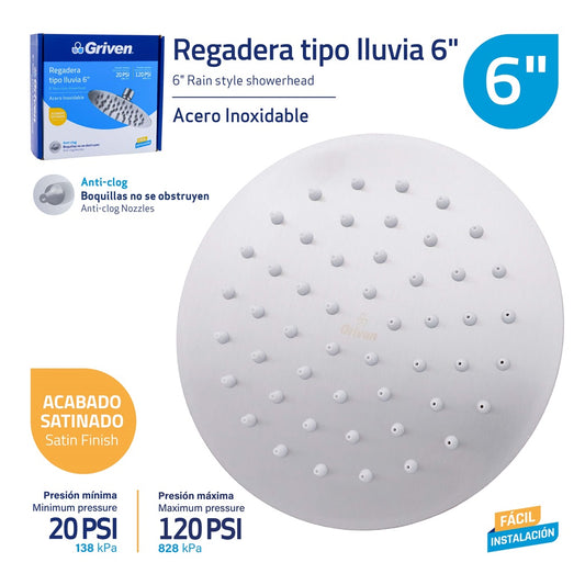 Shower Head - 6" #GV-SHS6-R [10]