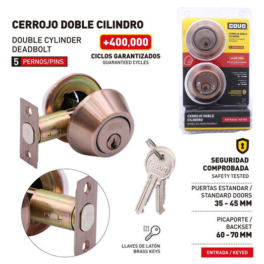 Lock - Deadbolt - DBL #JM-102B-AC [24]