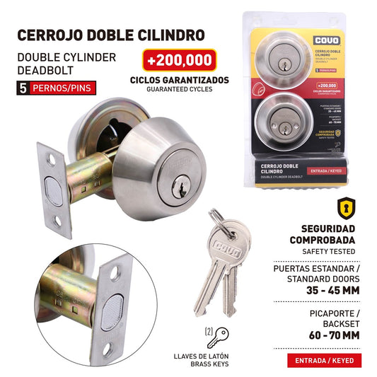 Lock - Deadbolt - DBL #JM-102B-SS [24]