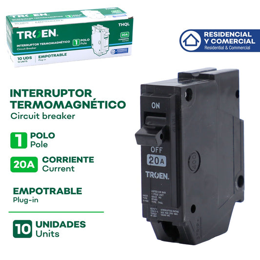 Breaker - S/P 20A #THQL-20A [10/100]