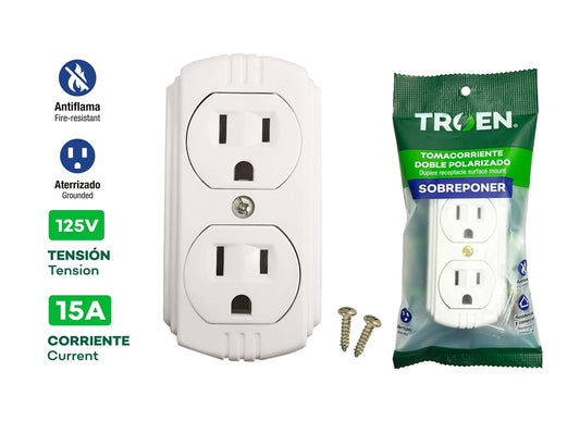 Receptacle - Tabletop - White #U05-W [200]